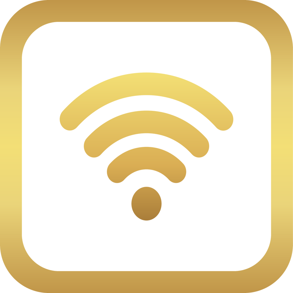 Gold Wifi Icon